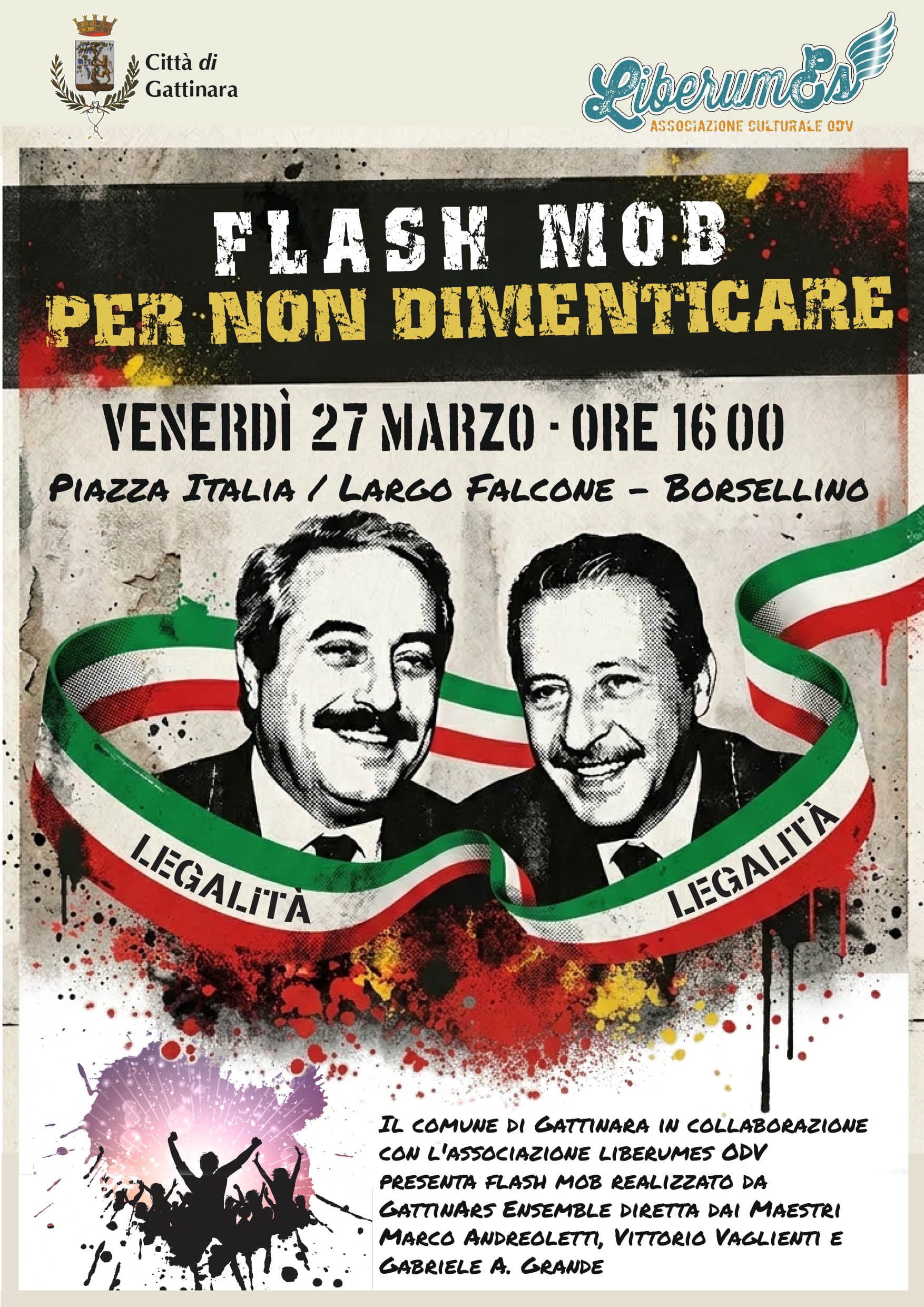 Note di Libertà: flash mob per dire no alle mafie