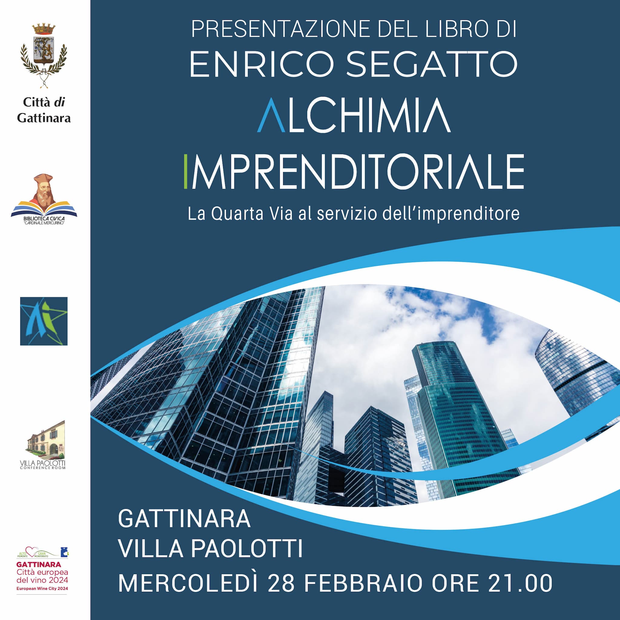“ALCHIMIA IMPRENDITORIALE”, prima opera di Enrico Segatto