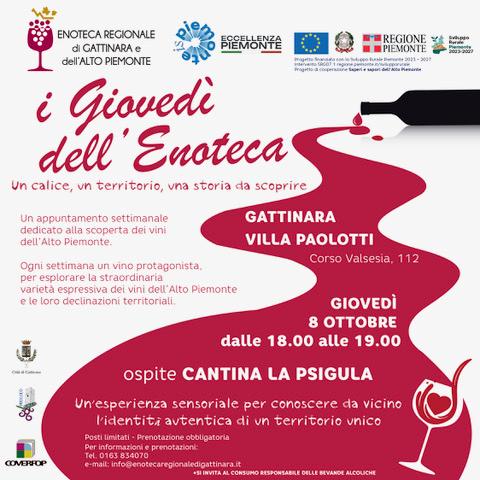 Tornano i Giovedì dell'Enoteca a Gattinara
