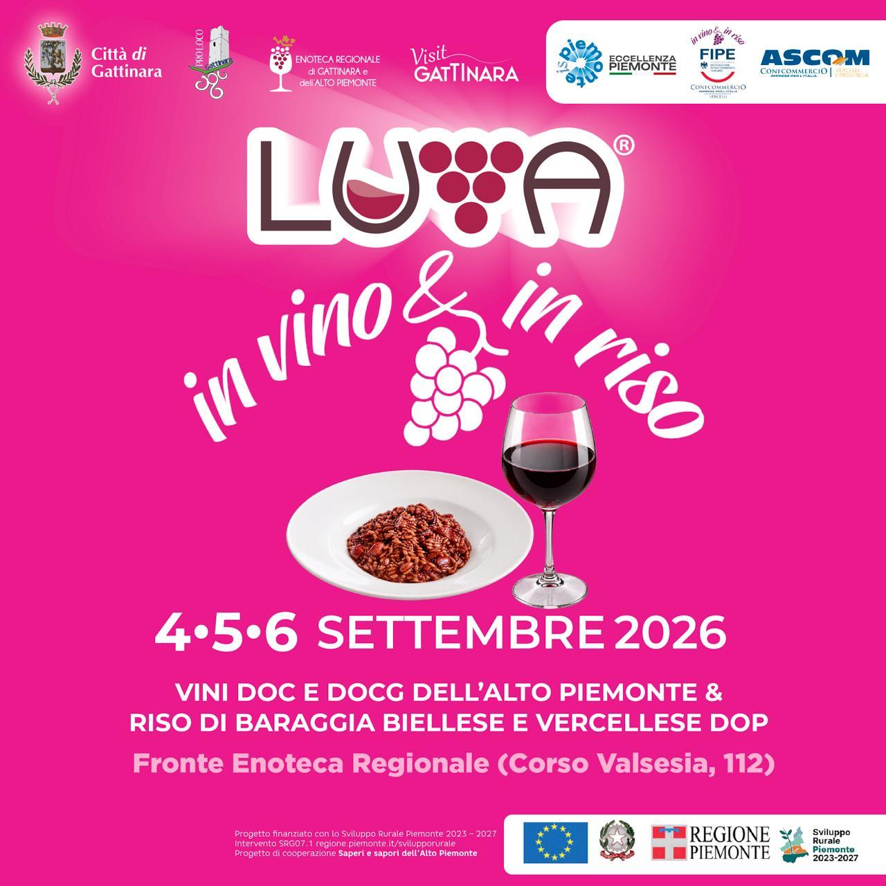 LUVA® 2026, torna “In Vino & in Riso”